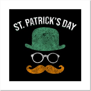 St. Patrick's Day - Guy with glasses Posters and Art